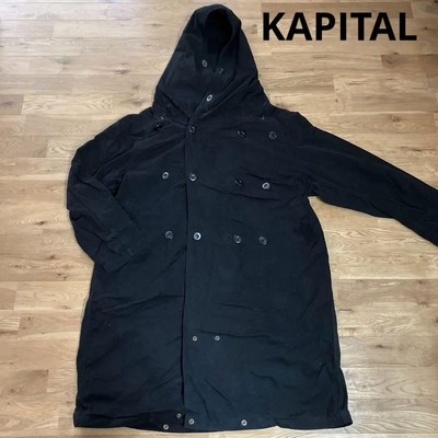 Kapital Capital Wig Brushed Tall Tri-P Coat Ek-447 Black Size 3 