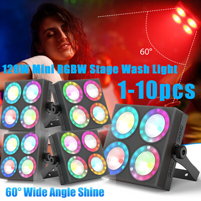 120W Par Can Light 4LED RGBW Stage Light DMX DJ Disco Club Wall Wash Lights