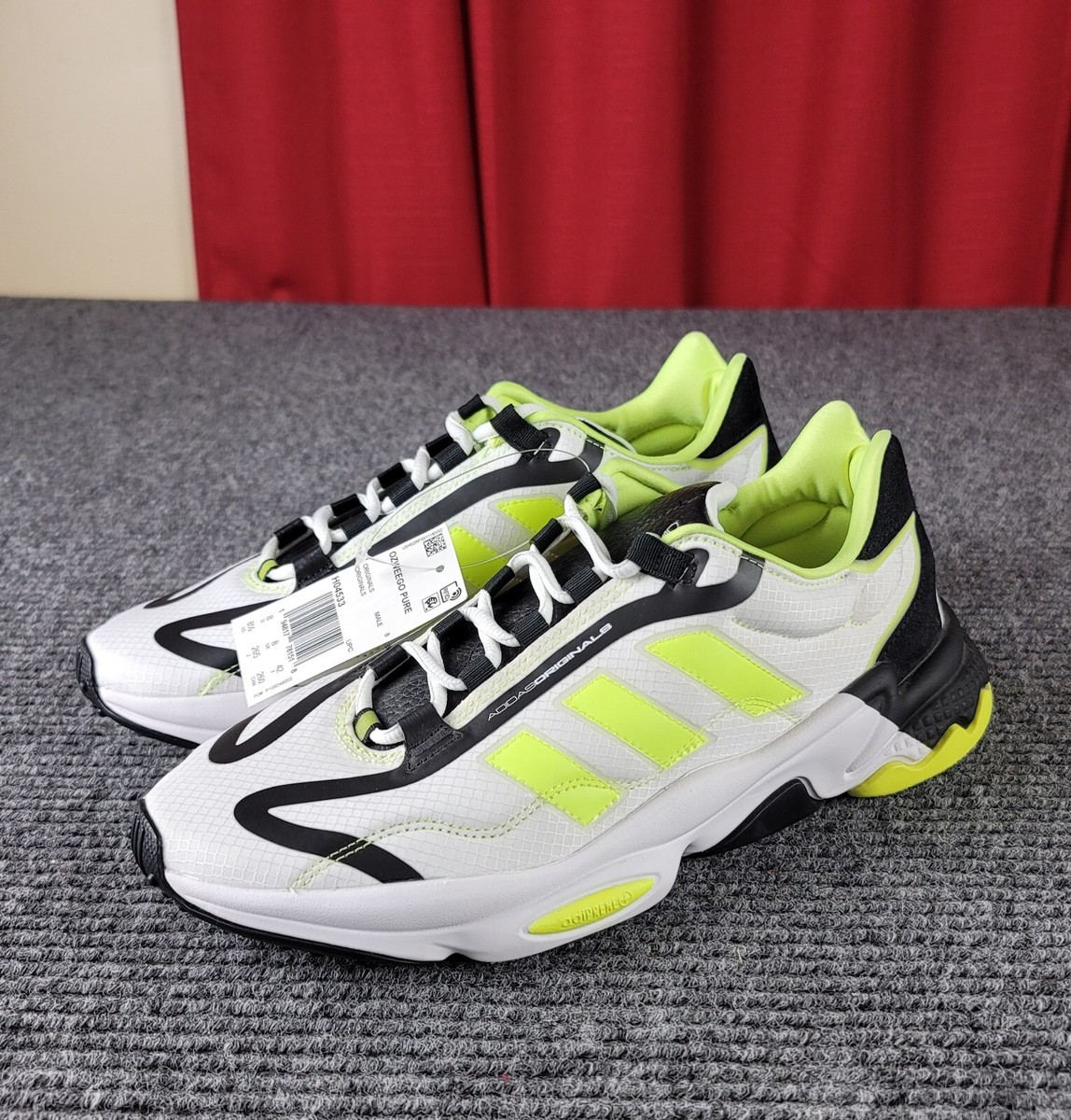Size adidas Ozweego Pure White Solar Yellow for sale online