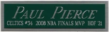 PAUL PIERCE CELTICS NAMEPLATE FOR AUTOGRAPHED SIGNED BASKETBALL-JERSEY-PHOTO