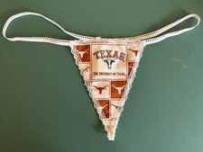 Womens UNIVERSITY of TEXAS Longhorns College String Thong Panty Underwear
