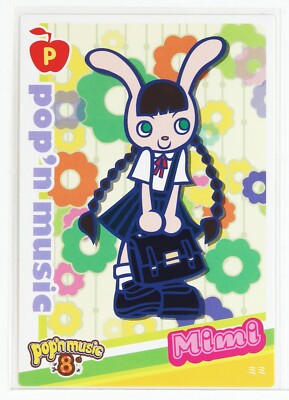 Pop'n Music Card PD19N018 Mimi KONAMI Japan Game Character