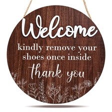 Welcome Please Remove Your Shoes Sign Shoes Off Sign for Home No Shoes Sign f...