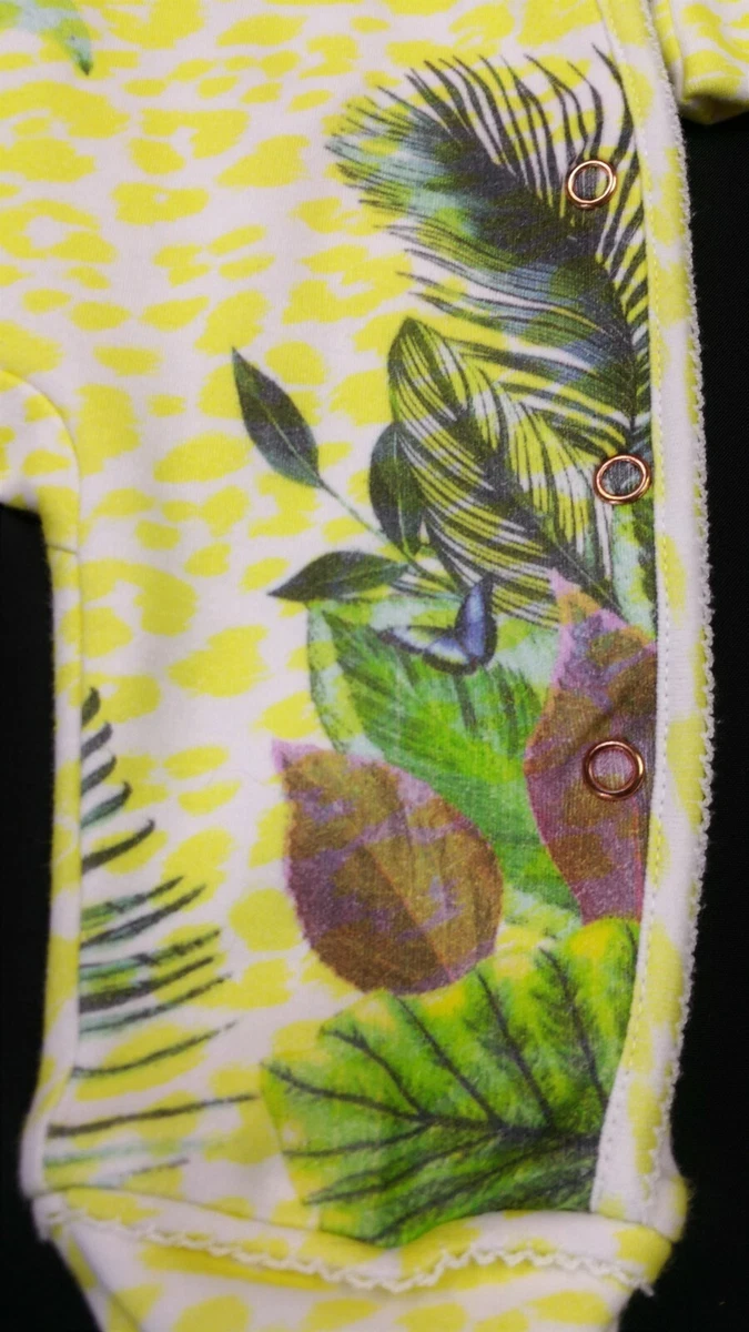 TED BAKER Baby Girls Tropical Lemon Romper All in One GEORGE HBand 0 3 Months