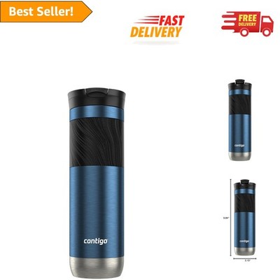 24oz Byron Travel Mug - Insulated, Lightweight, Leak Proof, Blueberry