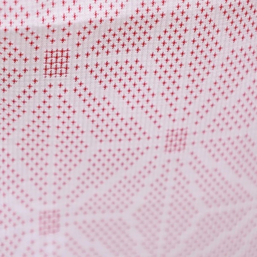 Off-White Hemp Leaf Pattern Silk Wool Kimono Size… - image 4