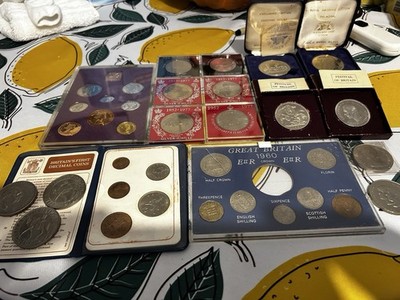 Vintage British Coin Collection – Royal Mint Sets,Jubilee & Festival of ...