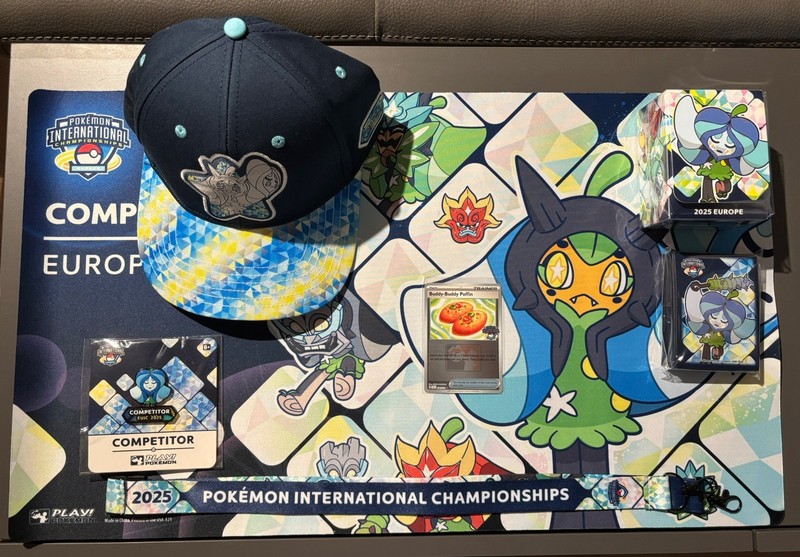 Pokemon EUIC 2025 Full Competitor Kit - Including Promo Card And Playmat