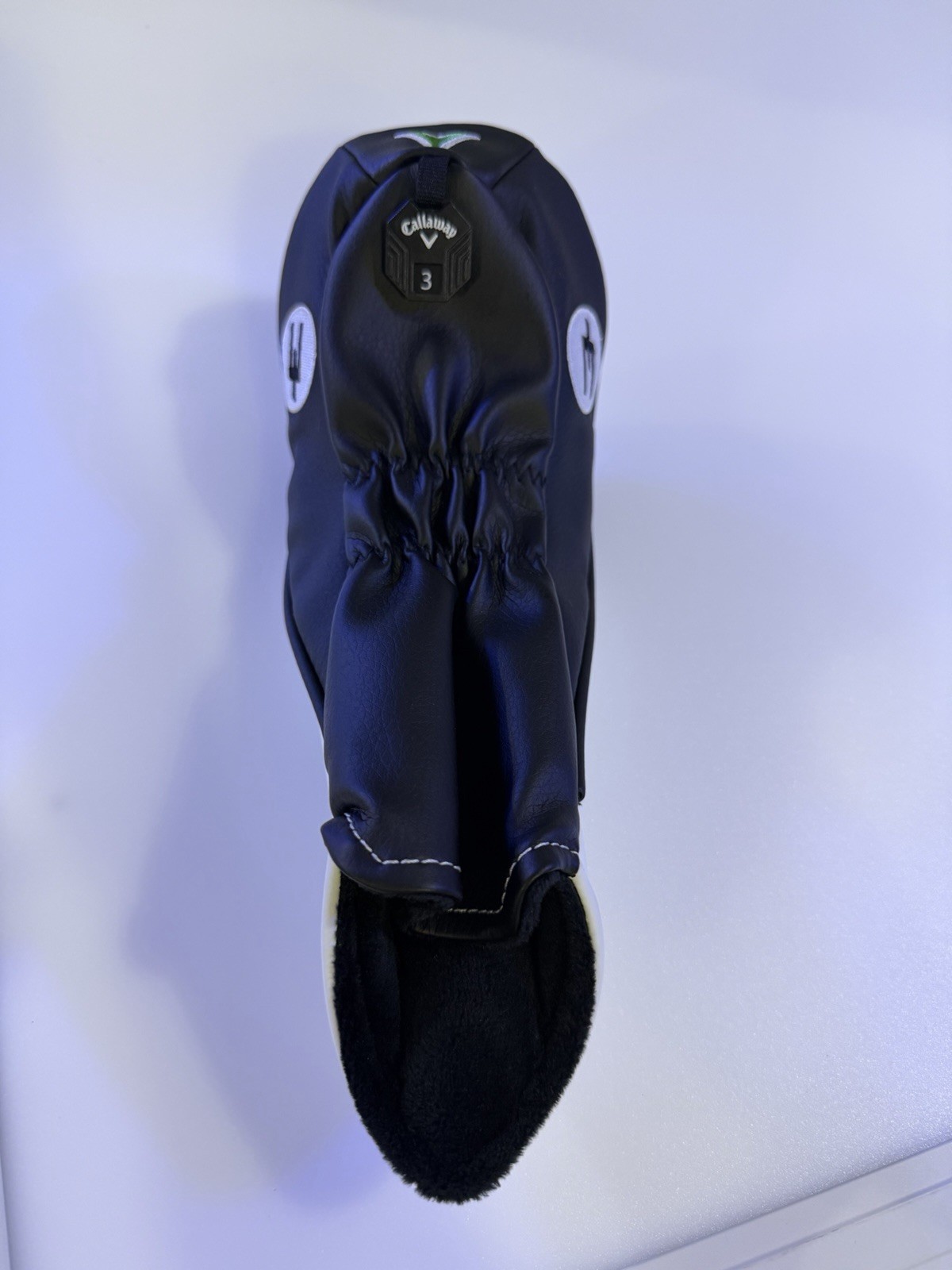 Callaway ELYTE 3 Wood Head Cover White Black Green Golf Single Head Cover