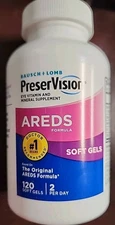 PreserVision AREDS Eye Vitamin & Mineral Supplement Soft Gels 120ct Exp 12/26