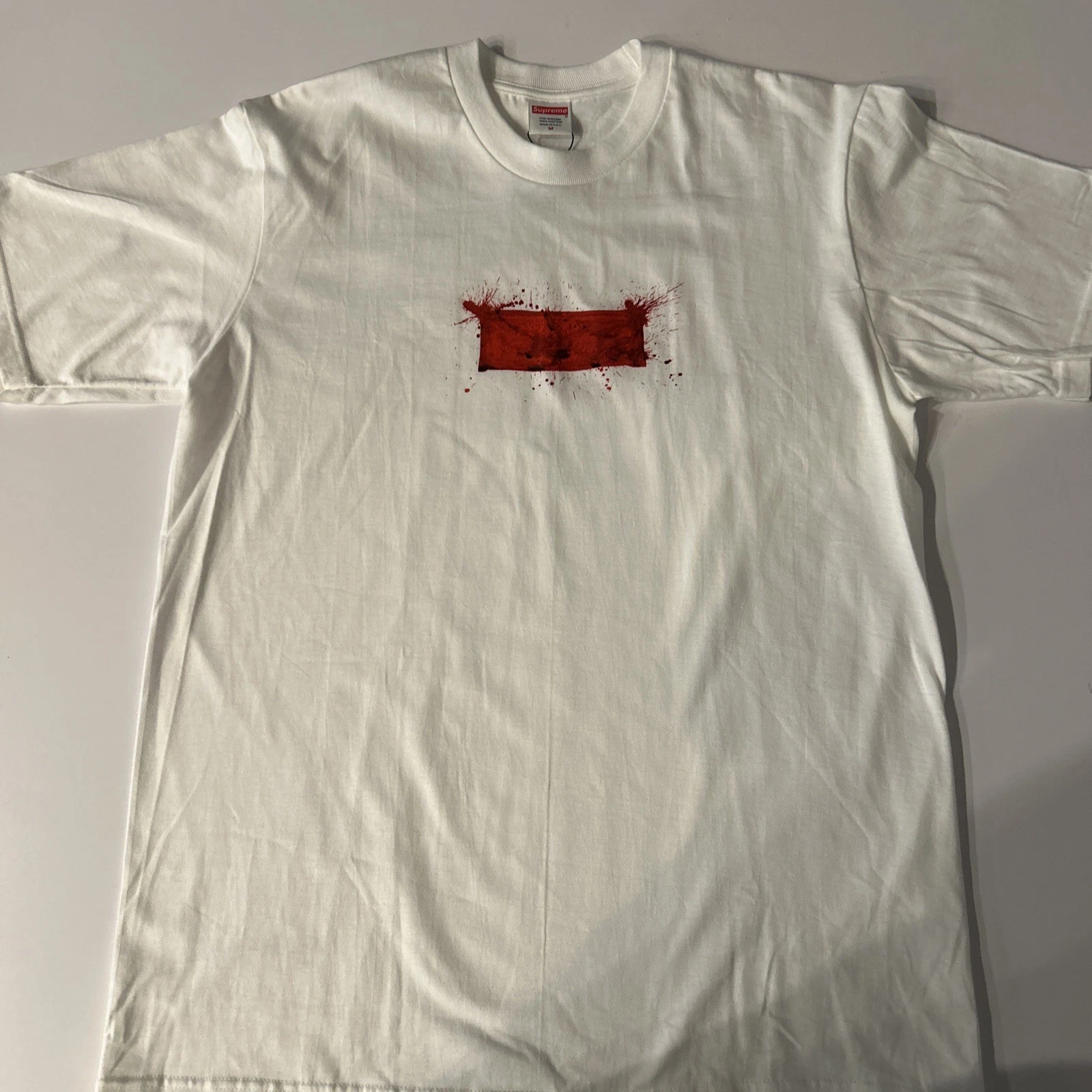 Tee shirt blanc Supreme Ralph Steadman Box logo authentique taille M