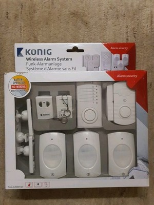 König SAS-CLALARM120 Funk Alarmanlage Wireless Alarm System Set NEU Ovp
