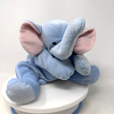 Ty Pillow Pals Squirt Plush Stuffed Animal Blue Elephant Cuddle Toy 14" Vintage