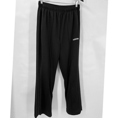 Adidas Mens M Black 3-Stripe Track Pants Athletic Mesh Trousers 172193 AO2001
