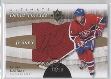2011-12 Ultimate Collection Debut Threads 18/50 Louis Leblanc #DT-LL Auto 0f2