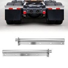 Chrome Straight Spring Loaded Mud Flap Hangers,1-1/8" Bolt Spacing Mudflap Hange