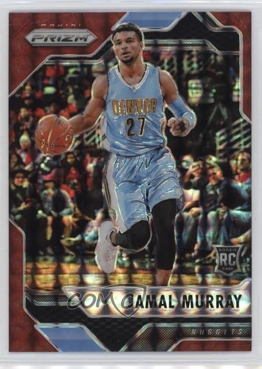 2016-17 Panini Prizm Mosaic Red Jamal Murray #42 Rookie RC 4f5