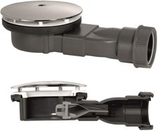 Wirquin 90 mm Slim Shower Waste Membrane Trap 40 mm Height