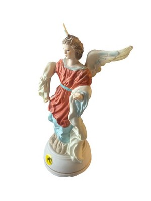 Milano Porcelain Eda Mann 1982 Angel Figurine Hand Painted Signed 9''