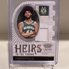 2023-24 Panini Crown Royale  Andre Jackson Jr Heirs To The Throne patch