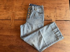 CAbi Palm Beach Crop Button-Fly Jeans Size 8 — listing 3
