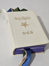 Holy Bible Order Of Eastern Star, Holman CO 1952 Leather. Excellent