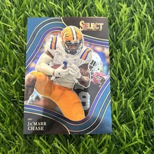 2022 Panini Select Draft Picks - Field Level Ja'Marr Chase #173 Blue LSU F57