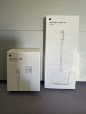 Open Box Apple Lightning To Digital Adapter With Lightning To USB Cable 2m 
