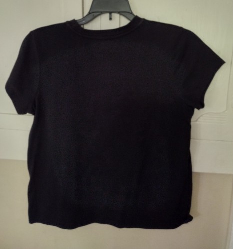 Thereabouts Girls Size XL 18.5 P Calm Your Palm Black Shirt - Picture 3 of 3
