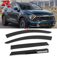 Fits 23-25 Kia Sportage Tape on Window Visors Vent Sun Rain Guards Deflectors