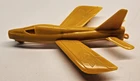 Vintage 1950s Marx Butterscotch Color Hard Plastic 6" US Fighter Jet
