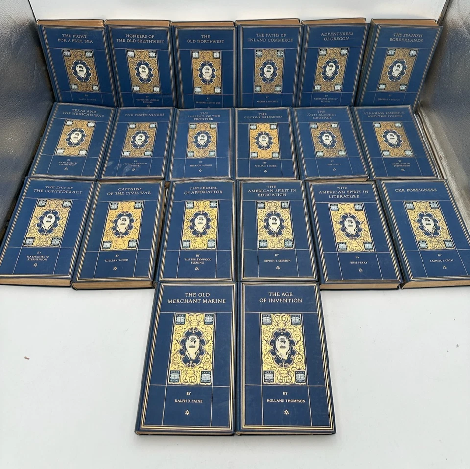 Lot of 39 Chronicles of America Yale University Press 1919 - Vol 17-19; 21-56 Foto 2 de 4