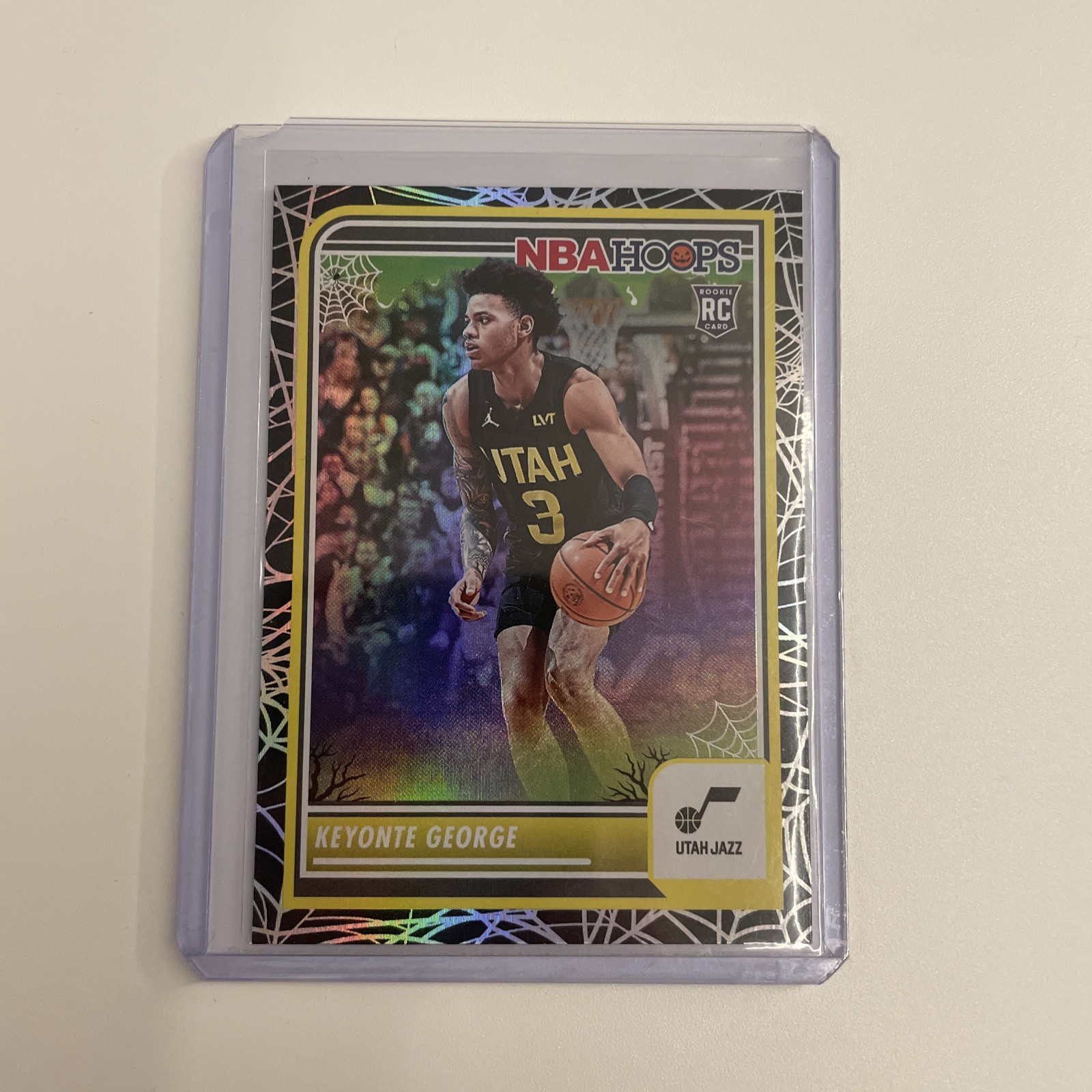 2023-2024 NBA Haunted Hoops Keyonte George Webs Holo #98