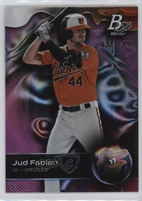 2023 Bowman Platinum Top Prospects Pink 31/199 Jud Fabian #TOP-53 15tx