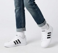 2RC Adidas Baseline Casual Sneakers - White - Boys Sz 2