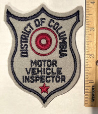 Vintage District Of Columbia Motor Vehicle Inspector Patch