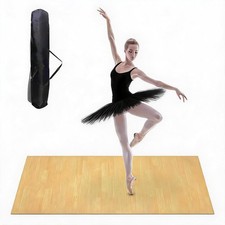 Portable Dance Mat 4x6ft 5mm PVC Non Slip Floor for Ballet Tap Jazz Yoga Pilates