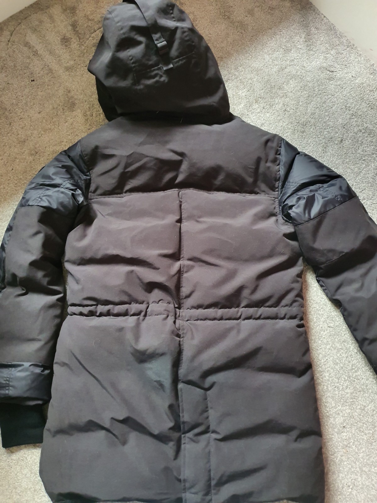 Mens Black Canada Googe Silverthrone Coat Parka Size Small Black Label image 6