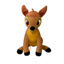 Disney Bambi Deer Plush Stuffed Animal Tan Toy Sitting