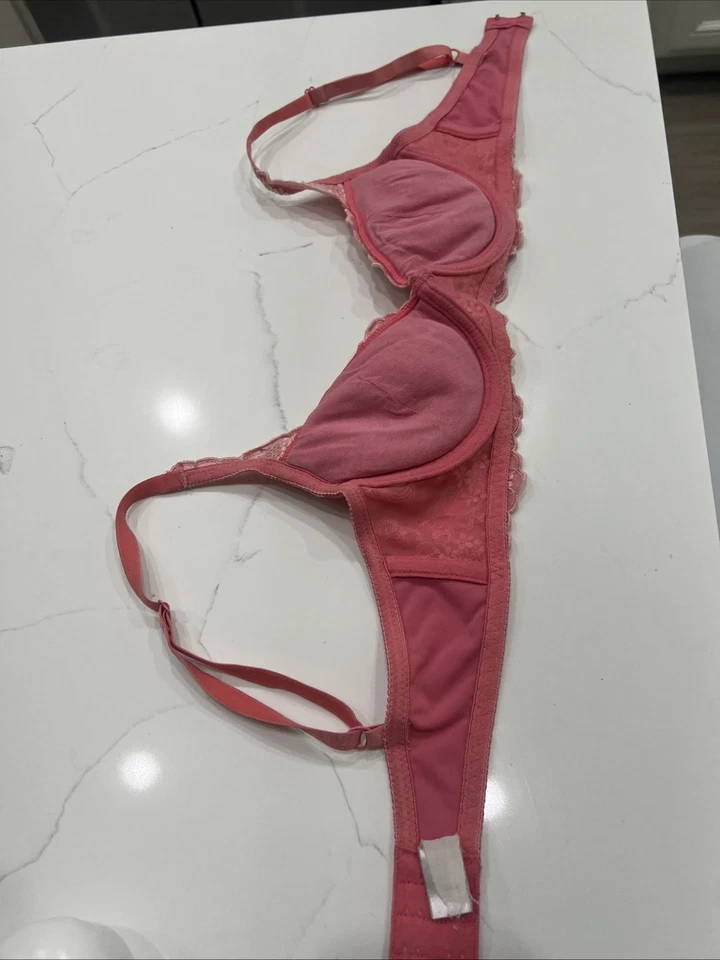 Sujetador Fredrick’s Of Hollywood ROSA Detalle Encaje Vintage Liquid Lift/Agua TALLA 34B Foto 4 de 4