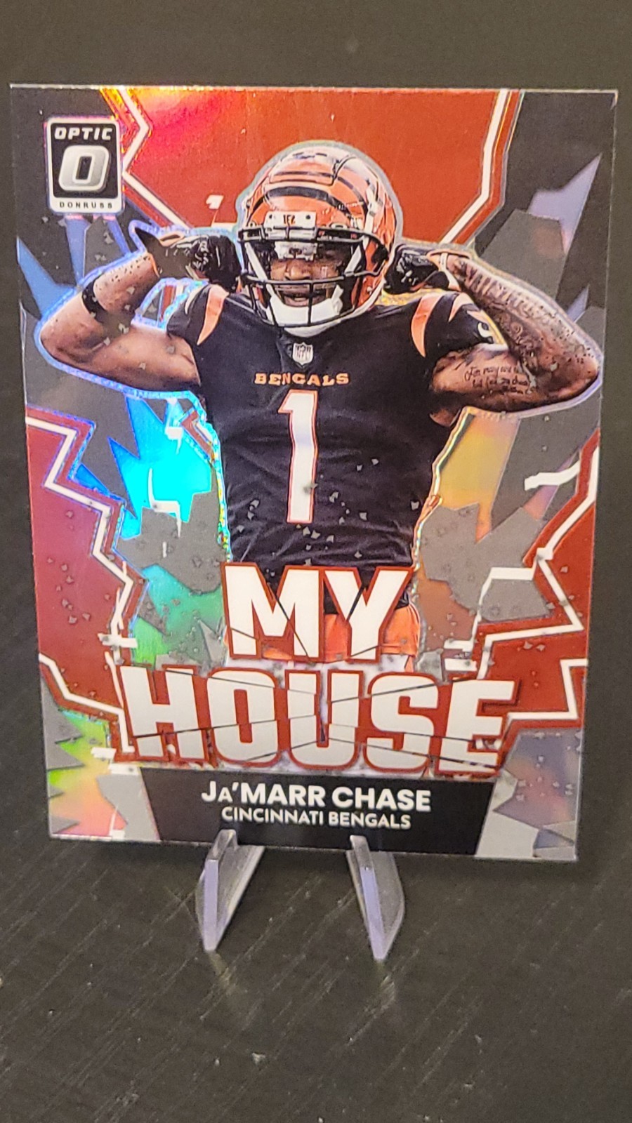 2022 Panini Donruss Optic My House Jamarr Chase MH-13 Silver Holo Prizm Bengals