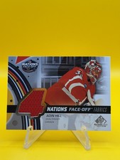 2025-26 UD SP Game Used Hockey 4 Nations Face-Off Fabrics Jersey Adin Hill