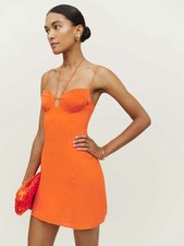NWT Reformation Ocean Dress In Citrus Size 10