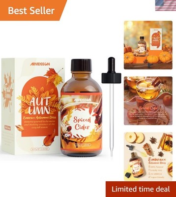 ARVIDSSON Fall Essential Oils, Spiced Cider Fragrance Oil 4 Fl Oz (120ml), Natur