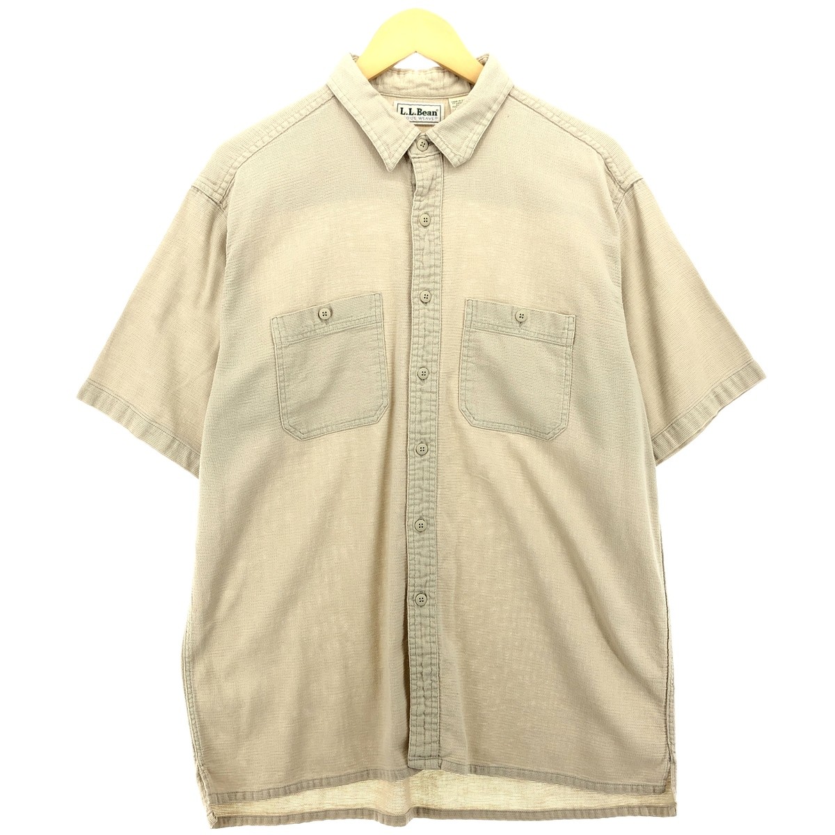 llbean 80s 専用 Vintage 1980'S LLBean COOL WEAVE short-sleeved cotton shirt