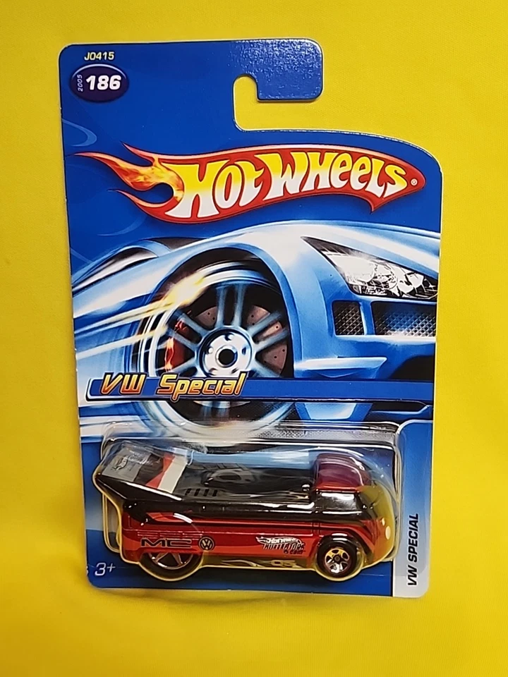 2005 Hot Wheels VW Special / VW Drag Truck - #186 Vermelho Preto NOS 🔥J - Imagem 2 de 4