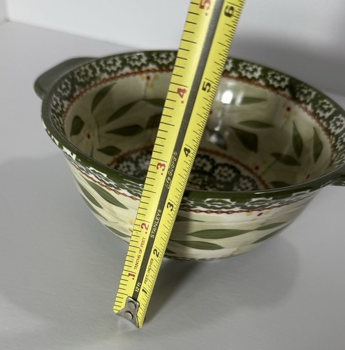 Temp-tations Old World Green By Tara 1 qt Mixing Serving Bowl With Handles - Picture 7 of 7