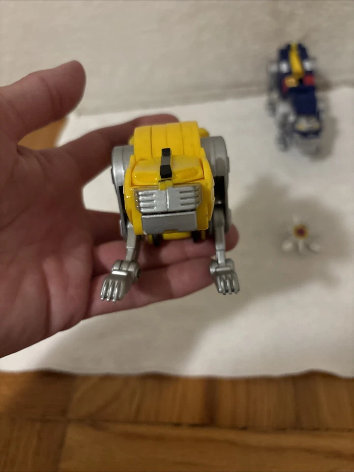 Trendmasters Voltron 1998 lote de tercera dimensión - amarillo azul y verde leones Foto 2 de 4