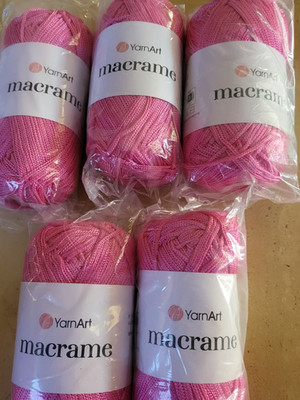 Lot of 5 Skeins  YarnArt Macrame Cord 90g (polyester) - Color: 140 Macrame