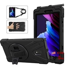 Samsung Galaxy Tab Active3/Active5 8.0 Case, with 360 Stand, Handle Hand Black